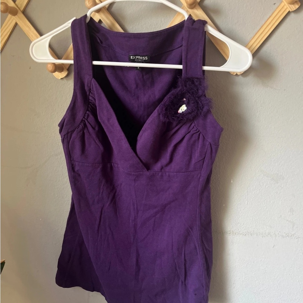 Express Deep Purple Women's Tank Top